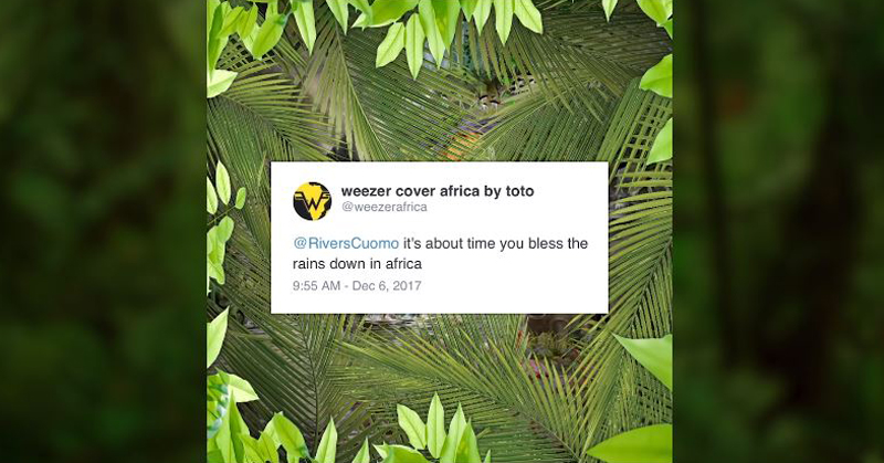 Weezer finally covered Toto's "Africa" and it is glorious!