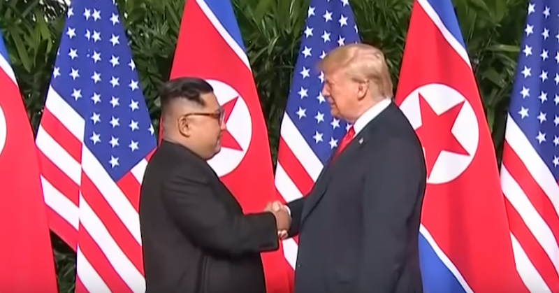 Watch the insane "action-movie" style trailer Trump says he played to Kim Jong-un