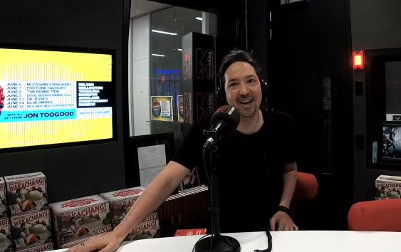 Jon Toogood co-hosts the Matt & Jerry Show