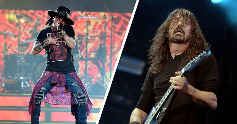 Watch Guns N' Roses join Foo Fighters live on stage to play "It's So Easy"