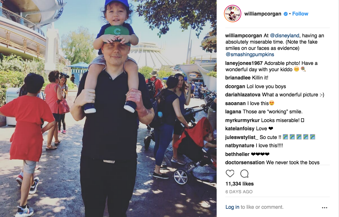 Billy Corgan Returns To Disneyland To Prove He Is Capable Of Happiness