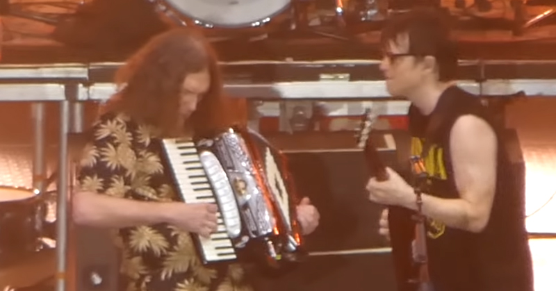 Watch Weird Al Yankovic join Weezer on stage to play "Africa" by Toto
