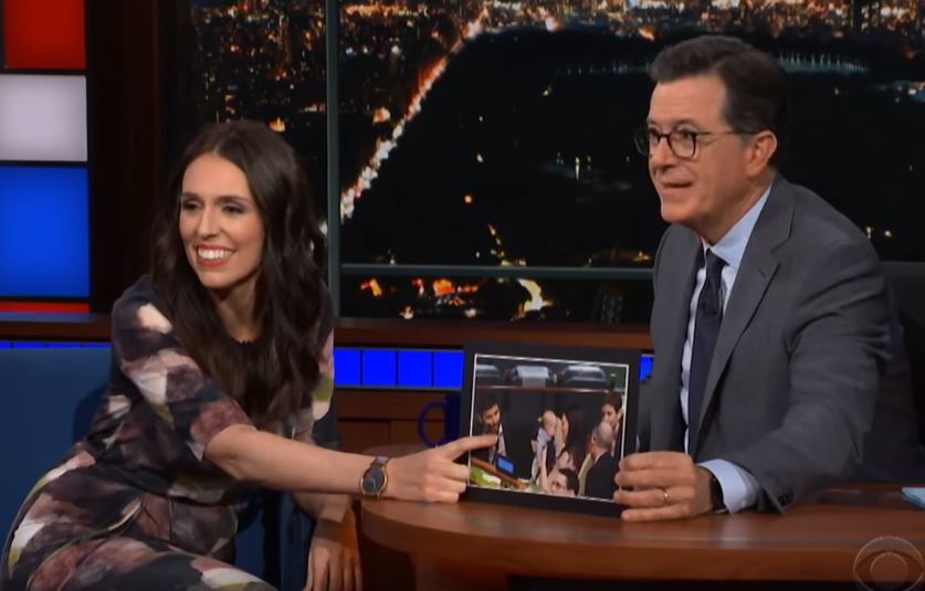 Watch NZ PM Jacinda Ardern on "The late Show With Stephen Colbert'