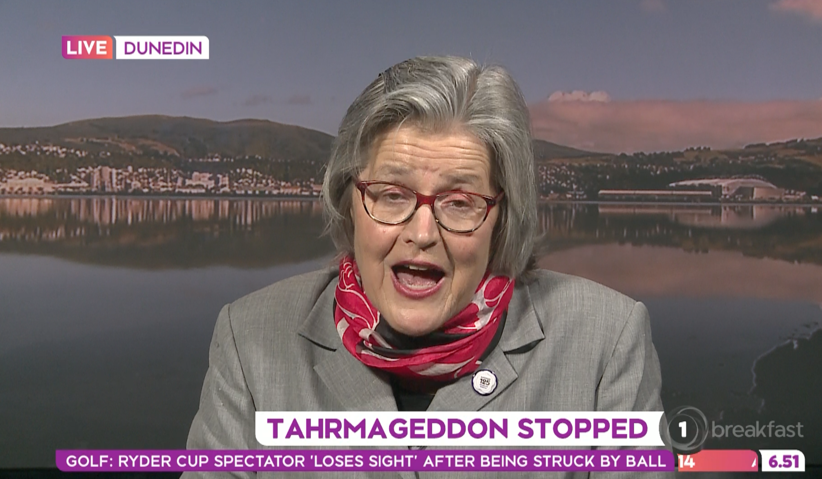 Watch the Conservation Minister drop a C-Bomb on live TV