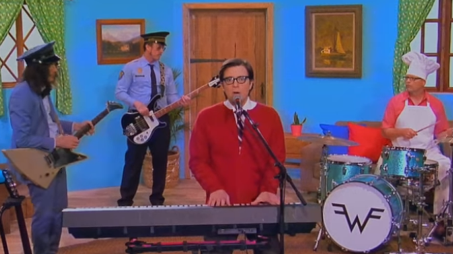 Watch the hilarious new video for "High As A Kite" by Weezer