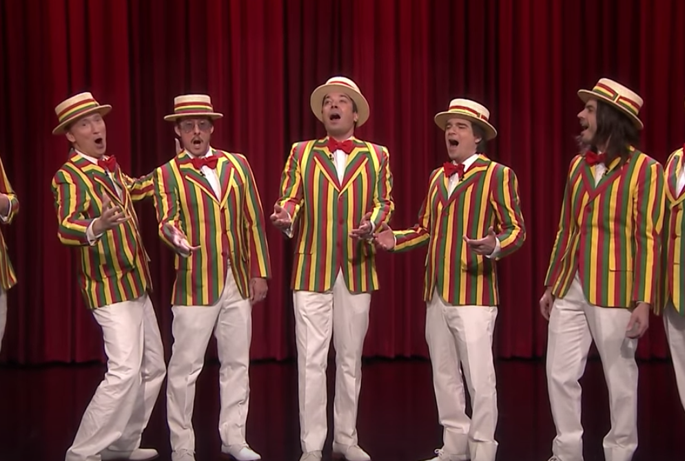 Watch Weezer's barbershop quartet version of "Buddy Holly"