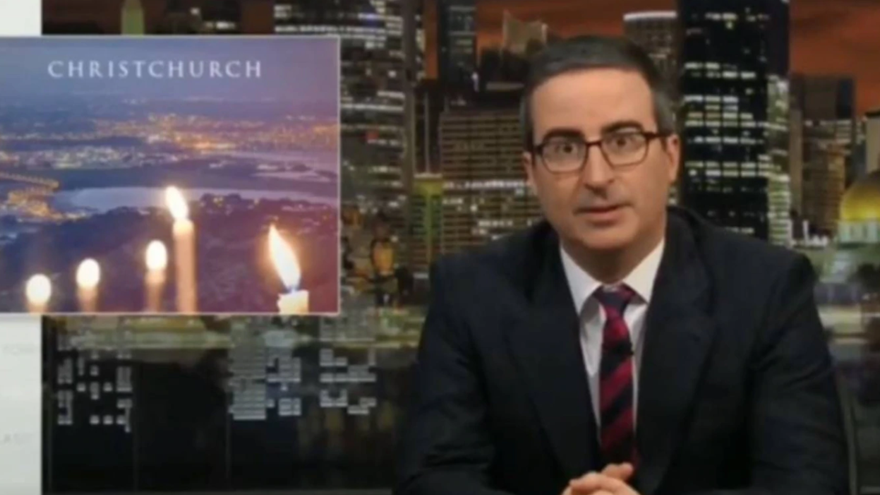 John Oliver commends New Zealand's "amazing" response to terror attack