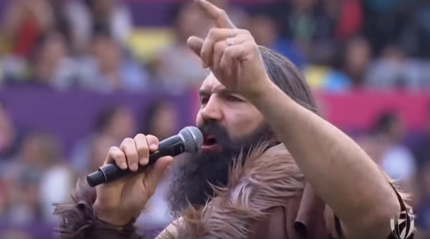 Please enjoy Sébastien Chabal dressed as a caveman singing The Proclaimers