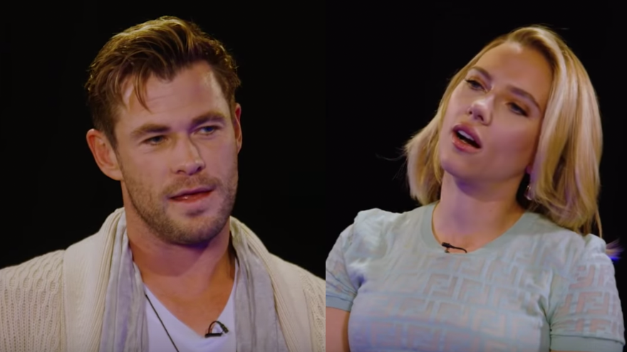 Watch Chris Hemsworth & Scarlett Johansson insult each other