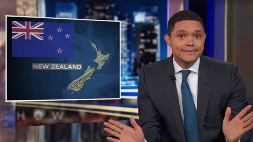 The Daily Show host Trevor Noah takes shots at Kiwi accent "It's not sexy!"