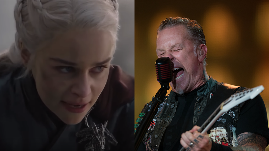 Daenerys attacking King's Landing with a Metallica soundtrack is perfection