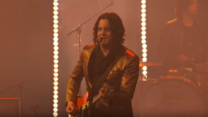 Watch The Raconteurs play two new songs live on 'The Late Show'