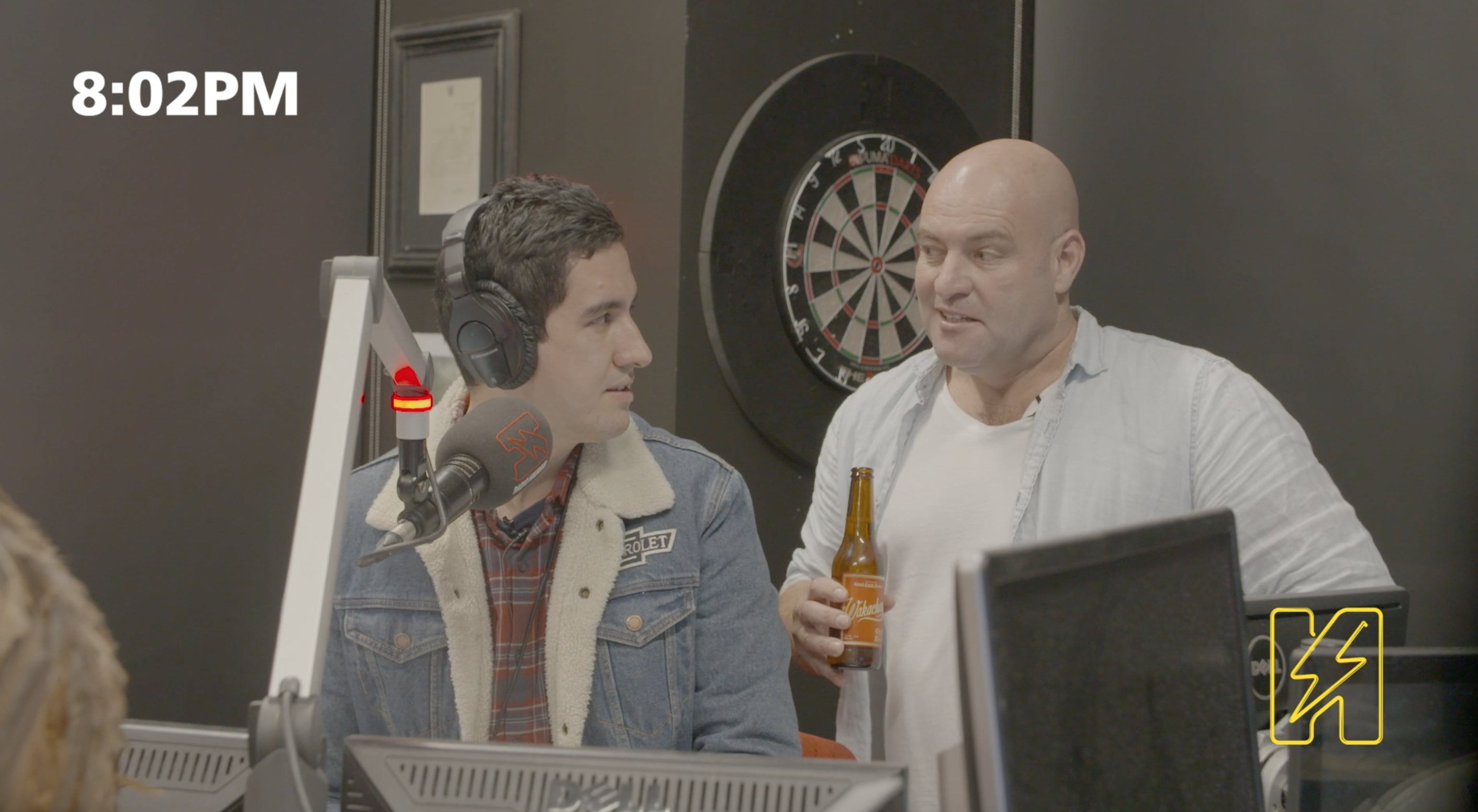 Watch Leigh Hart pesting around Chris Key