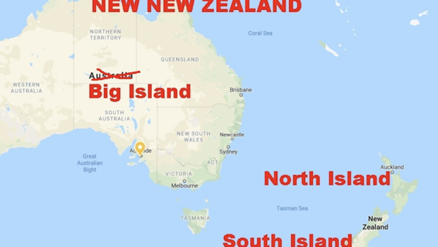 Map Of Australia As New New Zealand Goes Viral As Aussies Demand To Be Annexed By Nz