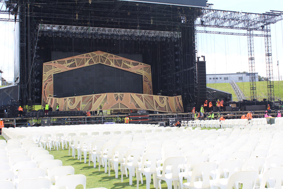 The Rolling Stones Stage Set Up
