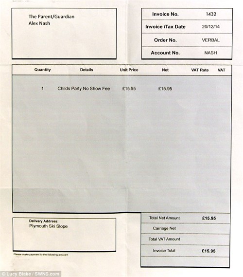 Party Invoice