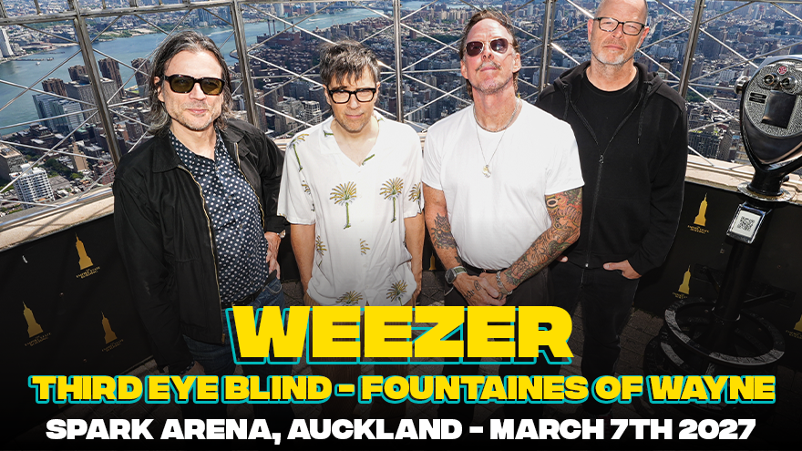 Weezer are coming to NZ in 2027!