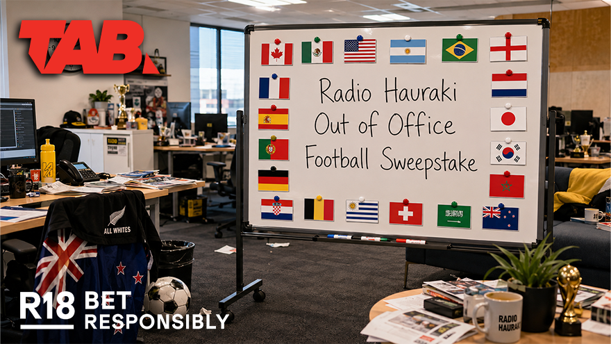 Radio Hauraki Out of Office Football Sweepstake with TAB!