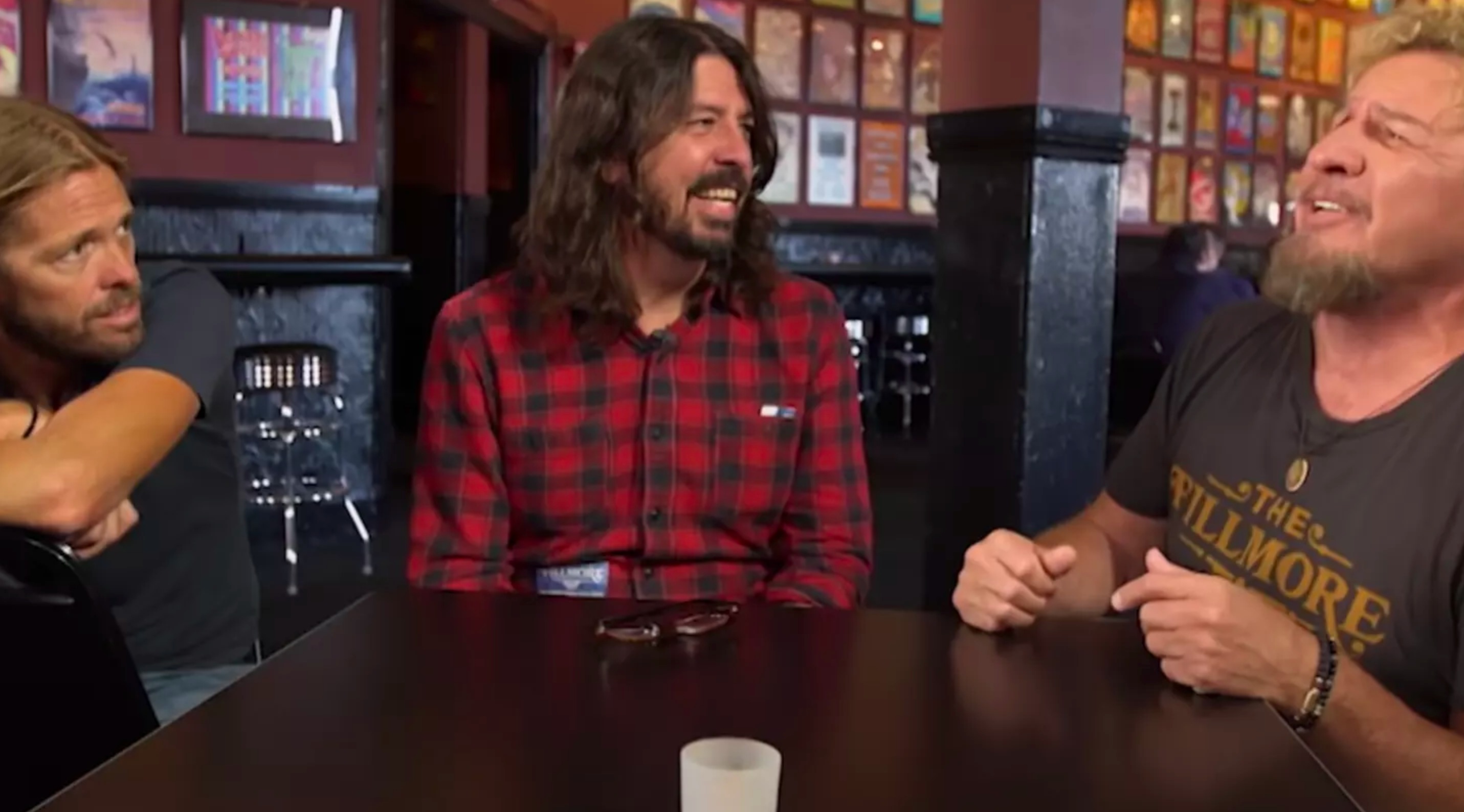 Dave Grohl and Taylor Hawkins reveal their favourite drummer to Sammy Hagar