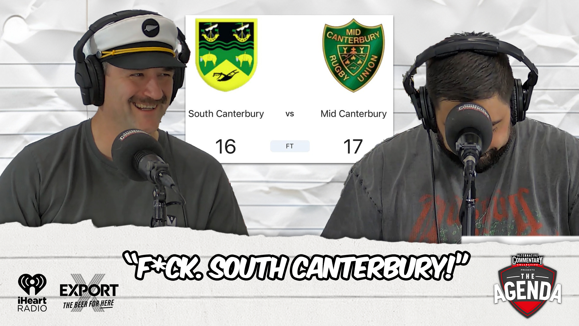 "F*ck. South Canterbury!"