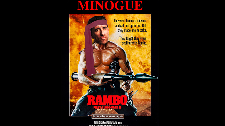 Mike Minogue was almost Rambo!