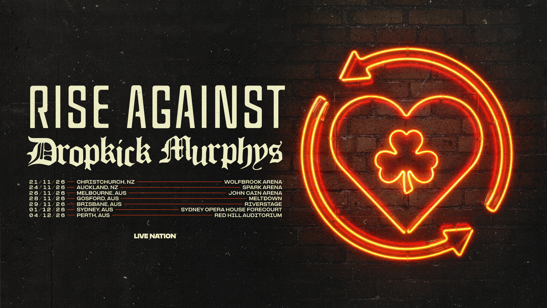 Rise Against & Dropkick Murphys are coming to NZ!
