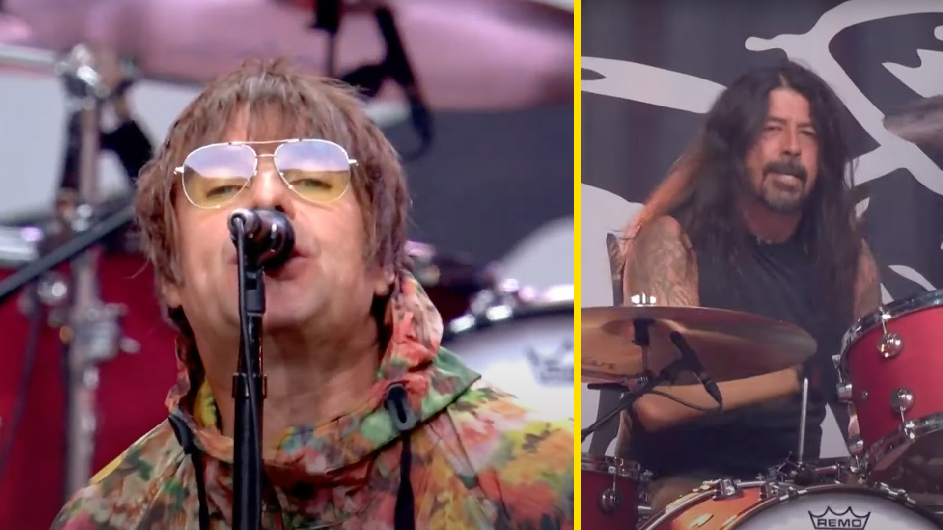 WATCH: Liam Gallagher Perform With Foo Fighters At Taylor Hawkins Tribute Concert