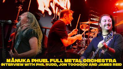 Phil Rudd, Jon Toogood and James Reid chat about Full Metal Orchestra!