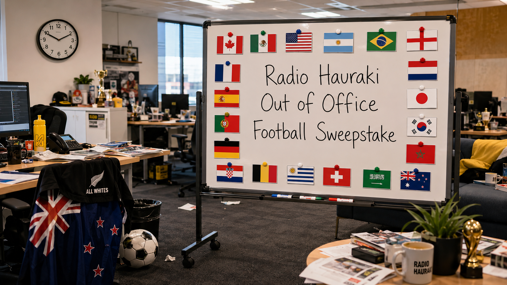 Radio Hauraki Out of Office Football Sweepstake with TAB!