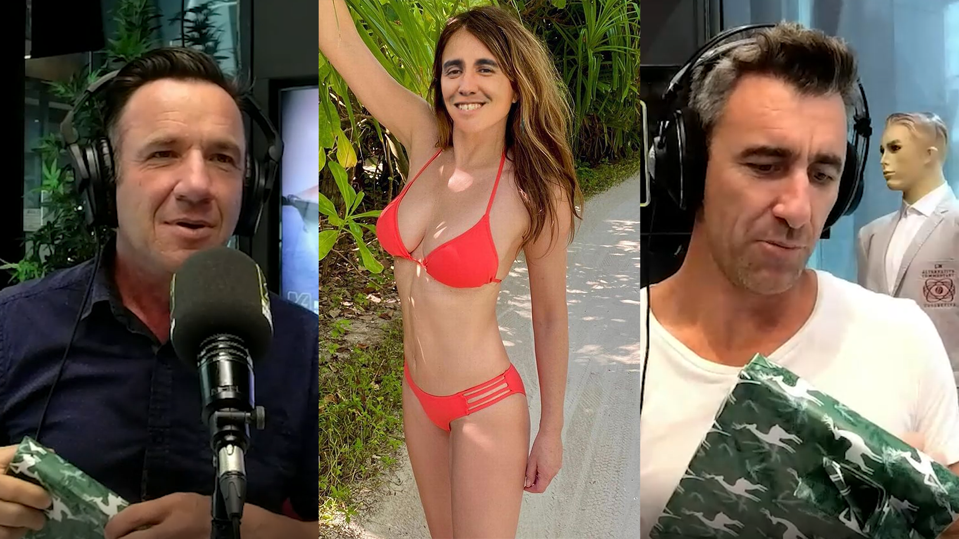 Chris gives the Big Show gifts