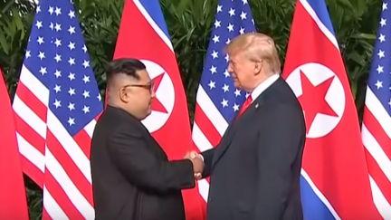 Watch the insane "action-movie" style trailer Trump says he played to Kim Jong-un