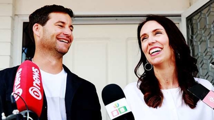 Prime Minister Jacinda Ardern in labour with her first child