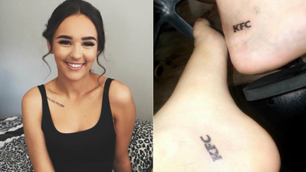 Sydney girl scored a year of free KFC with a new tattoo