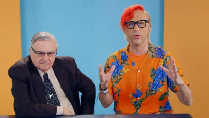 Sacha Baron Cohen pranks former Arizona sheriff Joe Arpaio into debating gun control with a Shopkins toy