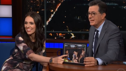Watch NZ PM Jacinda Ardern on "The late Show With Stephen Colbert'