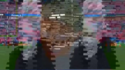 NFL reporter continues live cross after taking a ball to her head