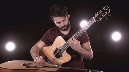 Watch this guy play Michael Jackon's "Thriller" on two guitars
