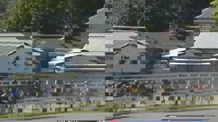 Kiwi horse racing spectator's X-rated prank caught on live TV
