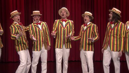 Watch Weezer's barbershop quartet version of "Buddy Holly"