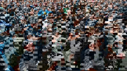 Watch over 6,000 metal fan give perform a haka for Kiwi band Alien Weaponry