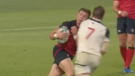 England player "missing half his face" after dangerous hit in game against USA