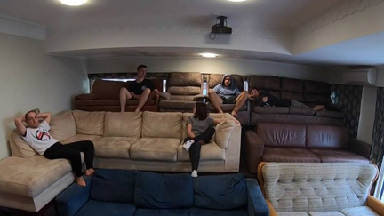 Great New Zealander's epic DIY Rugby World Cup flat grandstand