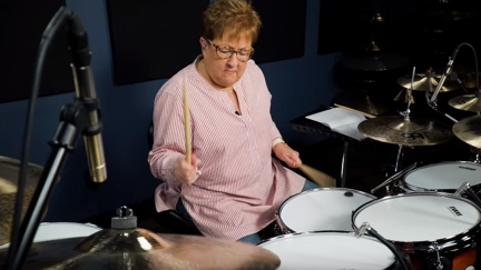55-year-old Grandma goes viral with her epic Disturbed drum cover