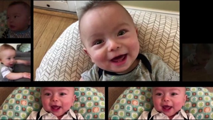 Father edits baby babble into cover of AC/DC's "Thunderstruck