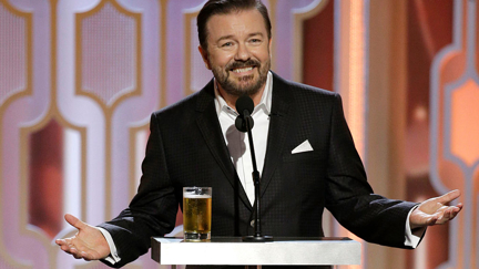 Ricky Gervais has enough alcohol at home to survive a "nuclear winter"