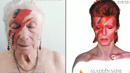 Nursing Home residents and staff recreate iconic album covers