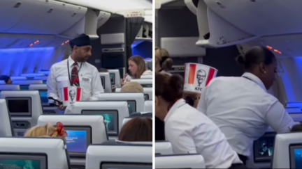 Flight attendants are forced to serve KFC after catering malfunction