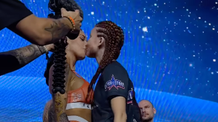 WATCH: Two MMA Fighters Kiss During Face Off...