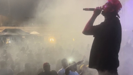 WATCH: Rapper Blasts Crowd With Cannabis Machine