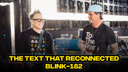 Mark Hoppus reveals text that reconnected Blink-182
